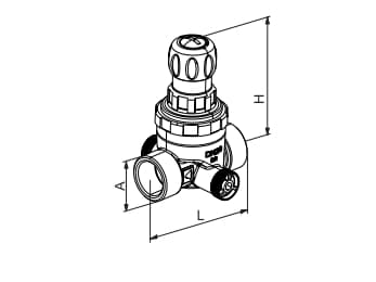 Husty Paineenalennin 312 COMPACT G 3/4" - 0312.20.250