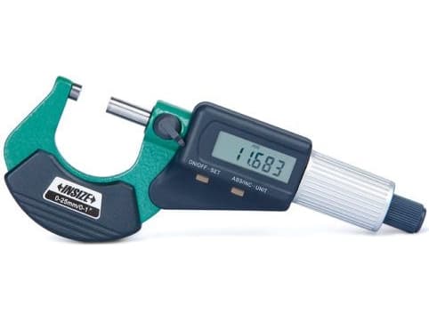 INSIZE Digitalt mikrometer 0- 25 CERT (3109-25A)