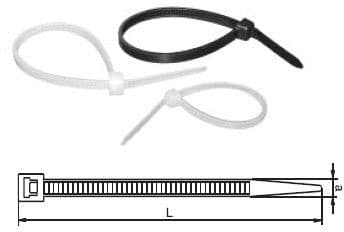 JAPRO Clamping tape TK30/5BK black 100 pieces (860)