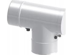 Jeremias Inspection tee 87 ° 60/100, painted, with measuring nozzles and drop separator (TWIN215060/100)