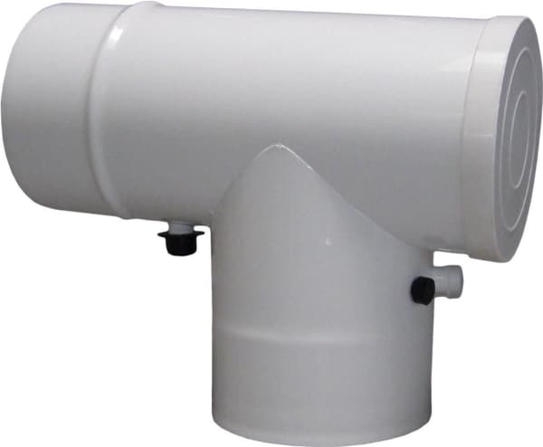 Jeremias Inspection tee 87st 80/125 painted, with measuring nozzles and droplet separator (TWIN215080/125)