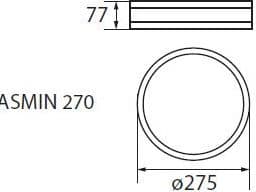 Kanlux Jasmin 1x60W taklampa (23126)