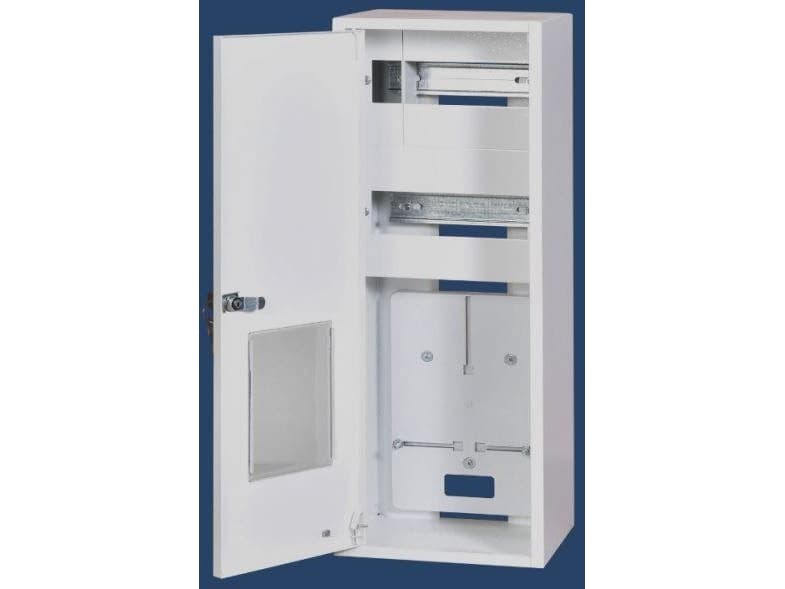 KARWASZ Universal switchgear RU-1P-16 with a lock, space for 1 1F counter and 2x8 s type protections (RU-1P-16 "Z")