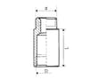 Pikkukuva 2 / 2: KFA Messinkinen jatkokappale 1/2" 30mm 170-204-98