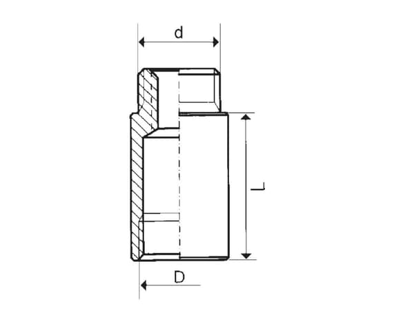 KFA Förlängningsstycke i mässing 1/2" 40mm 170-205-98