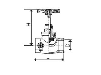 KFA Globeventil med 3/4" hode 193-010-20