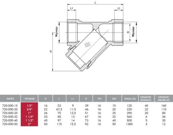 KFA-suodatin 5/4" 720-000-32 720-000-32