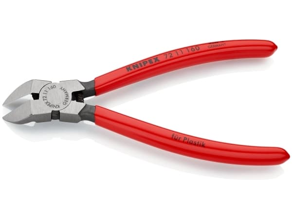 Knipex 72 11 160, Diagonal tang, Kromvanadiumstål, Plast, Rød, 160 mm, 156 g