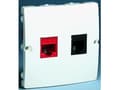 Miniatyrbild 2 av 2: Contact-Simon BMF5T.02/11, vit, plast, IP20, 67 mm, 31 mm, 67 mm