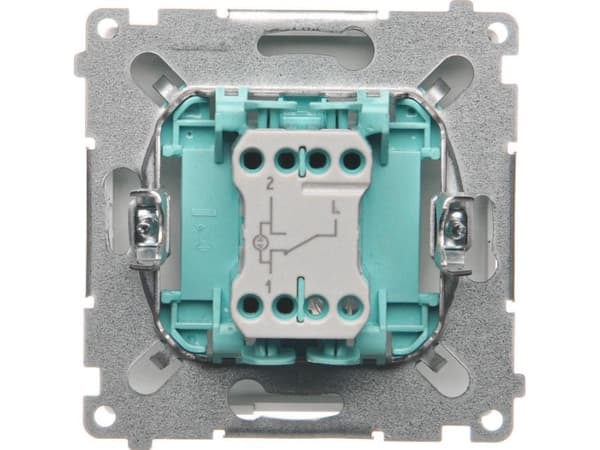 Kontakt-Simon BMW6L.01/11, Muovi, Valkoinen, IP20, IP44, 250 V, 10 A, 75 mm