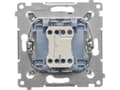 Miniatyrbild 4 av 5: Kontakt-Simon DD1.01/43, Tryckknappsbrytare, Plast, Silver, IP20, IP44, 250 V, 10 A
