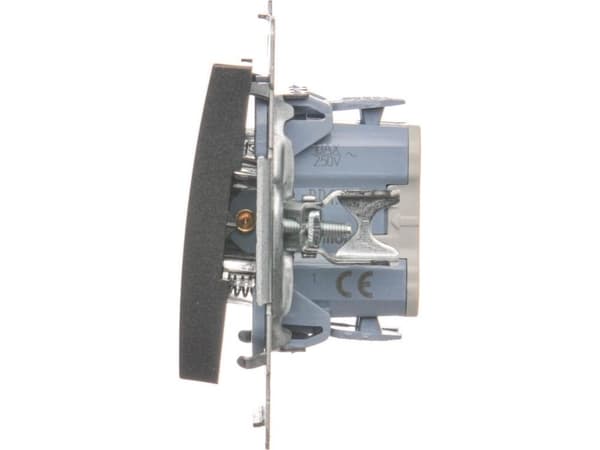 Kontakt-Simon DD1.01/48, Tryckknappsbrytare, Plast, Antracit, IP20, IP44, 250 V, 10 A