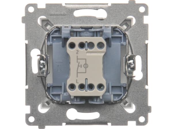 Kontakt-Simon DD1L.01/11, Painikekytkin, Muovi, Valkoinen, IP20, IP44, 250 V, 10 A