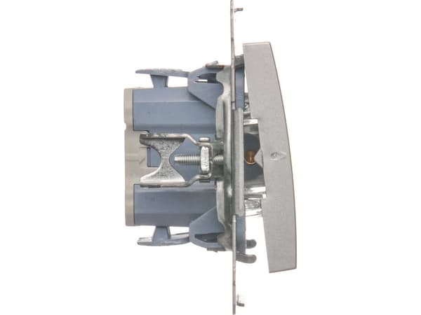 Kontakt-Simon DD1L.01/43, Painikekytkin, Muovi, Hopea, IP20, IP44, 250 V, 10 A