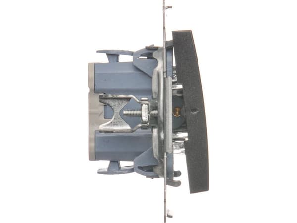 Kontakt-Simon DD1L.01/48, Trykknapkontakt, Plast, Anthracit, IP20, IP44, 250 V, 10 A