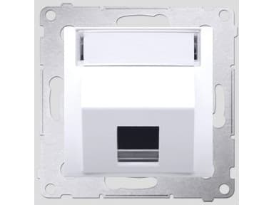 Contact-Simon DKP1S.01/11, vit, plast, IP20, 75 mm, 47 mm, 75 mm