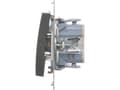 Pikkukuva 5 / 5: Kontakt-Simon DP1.01/48, Trykknapkontakt, Plast, Anthracit, IP20, IP44, 250 V, 10 A