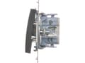 Pikkukuva 5 / 5: Kontakt-Simon DP2.01/48, Trykknapkontakt, Plast, Anthracit, IP20, IP44, 250 V, 10 A