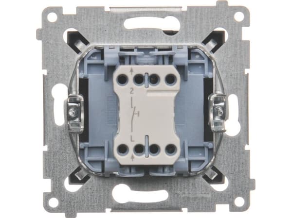 Kontakt-Simon DS1.01/48, Tryckknappsbrytare, Plast, Antracit, IP20, IP44, 250 V, 10 A