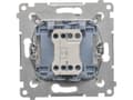 Miniatyrbild 4 av 5: Kontakt-Simon DS1L.01/11, Tryckknappsbrytare, Plast, Vit, IP20, IP44, 250 V, 10 A