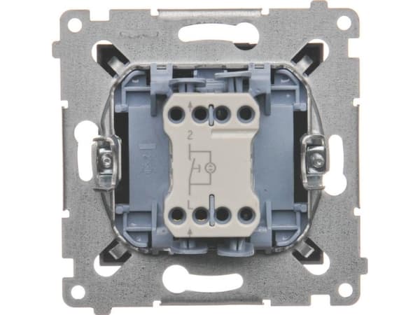 Kontakt-Simon DS1L.01/48, Trykknapkontakt, Plast, Anthracit, IP20, IP44, 250 V, 10 A