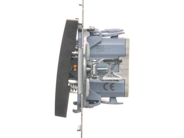 Kontakt-Simon DS1L.01/48, Tryckknappsbrytare, Plast, Antracit, IP20, IP44, 250 V, 10 A