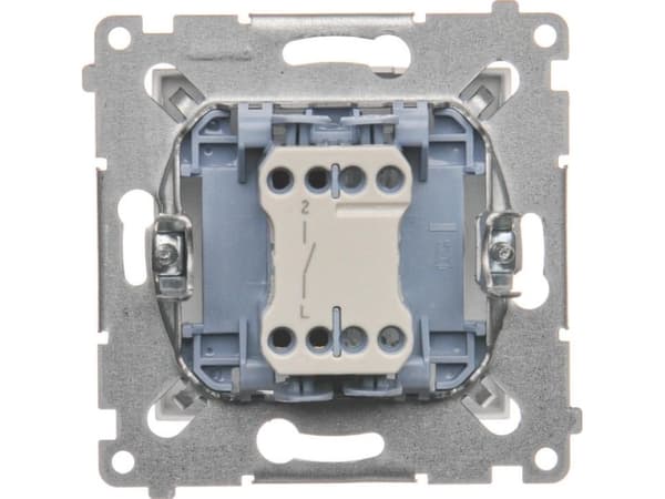 Kontakt-Simon DW1.01/43, Muovi, Hopea, IP20, IP44, 250 V, 10 A, 75 mm