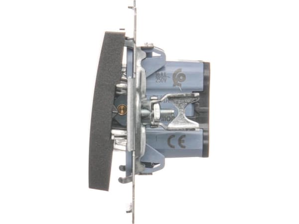 Kontakt-Simon DW1A.01/48, Plast, Anthracit, IP20, IP44, 250 V, 16 A, 75 mm