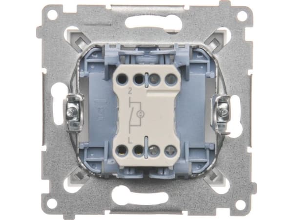 Kontakt-Simon DW1L.01/11, Plast, Vit, IP20, IP44, 250 V, 10 A, 75 mm
