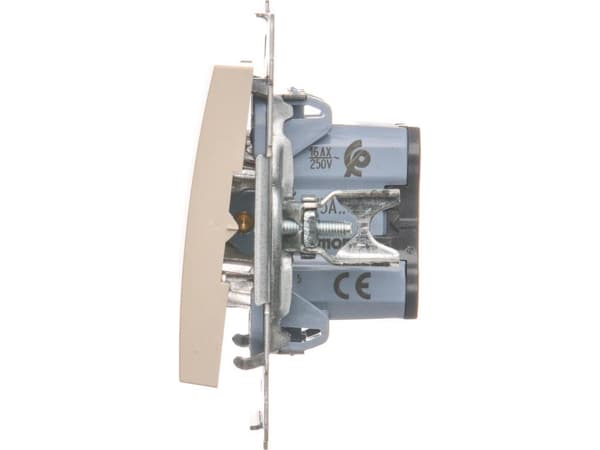 Kontakt-Simon DW5A.01/41, Muovi, Valkoinen, IP20, IP44, 250 V, 16 A, 75 mm
