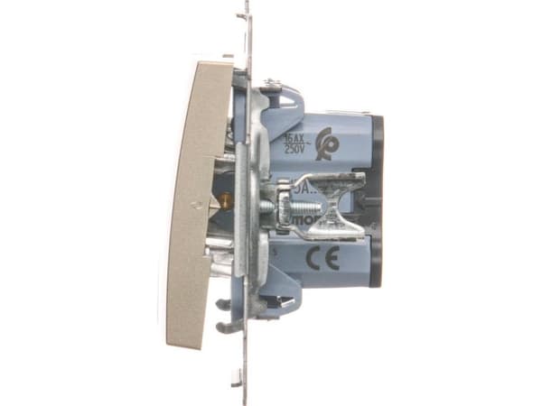 Kontakt-Simon DW5A.01/44, Plast, Guld, IP20, IP44, 250 V, 16 A, 75 mm