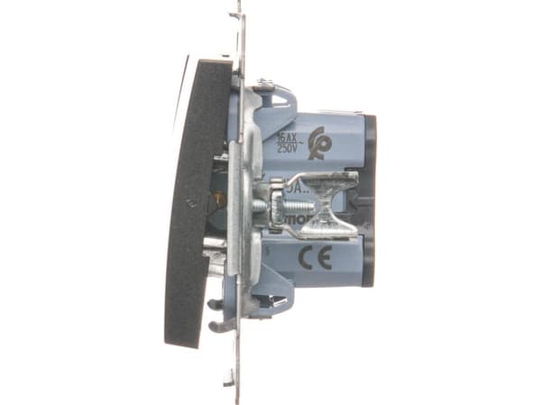 Kontakt-Simon DW5A.01/48, Plast, Anthracit, IP20, IP44, 250 V, 16 A, 75 mm