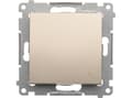 Pikkukuva 3 / 5: Contact-Simon DW6.01/44, muovi, kultainen, IP20, IP44, 250 V, 10 A, 75 mm