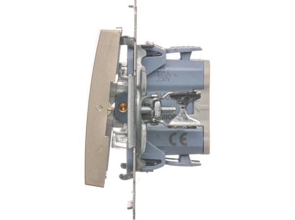 Contact-Simon DW6.01/44, muovi, kultainen, IP20, IP44, 250 V, 10 A, 75 mm