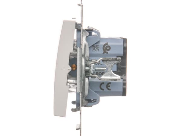 Kontakt-Simon DW6A.01/11, Muovi, Valkoinen, IP20, IP44, 250 V, 16 A, 75 mm