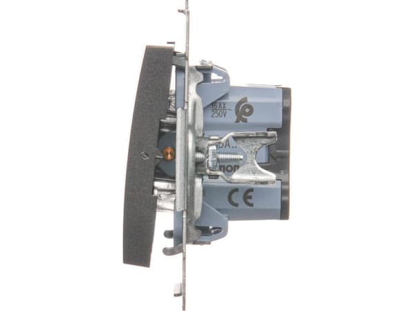 Kontakt-Simon DW6A.01/48, Plast, Anthracit, IP20, IP44, 250 V, 16 A, 75 mm