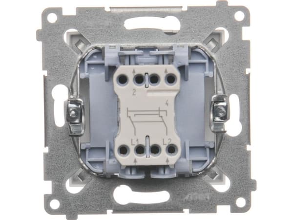 Kontakt-Simon DW7.01/11, Muovi, Valkoinen, IP20, IP44, 250 V, 10 A, 75 mm