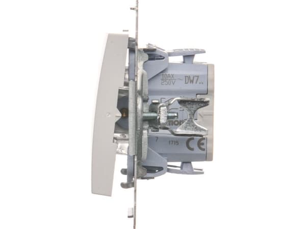 Kontakt-Simon DW7.01/11, Muovi, Valkoinen, IP20, IP44, 250 V, 10 A, 75 mm