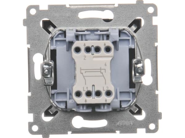 Kontakt-Simon DW7.01/48, Plast, Anthracit, IP20, IP44, 250 V, 10 A, 75 mm