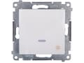 Miniatyrbild 2 av 5: Kontakt-Simon DW7L.01/11, Plast, Vit, IP20, IP44, 250 V, 10 A, 75 mm