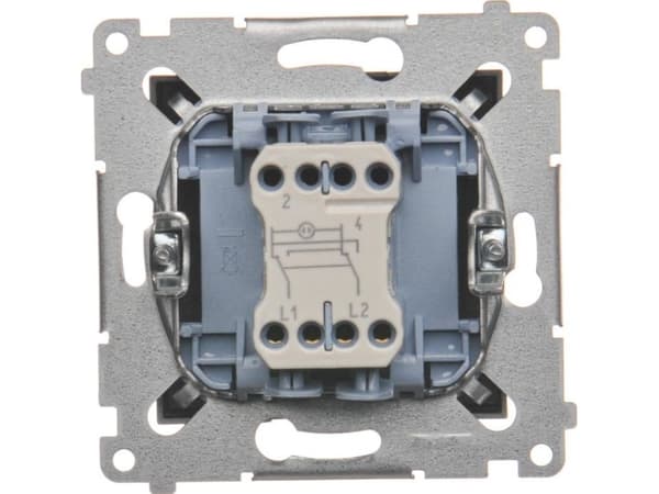 Kontakt-Simon DW7L.01/48, Plast, Antracit, IP20, IP44, 250 V, 10 A, 75 mm
