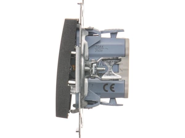 Kontakt-Simon DW7L.01/48, Plast, Antracit, IP20, IP44, 250 V, 10 A, 75 mm