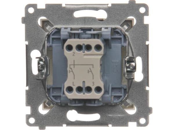 Kontakt-Simon DZP1.01/44, Painikekytkin, Muovi, Kulta, IP20, IP44, 250 V, 10 A