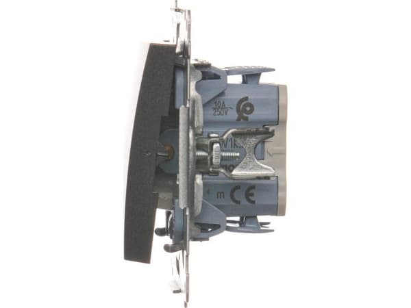 Kontakt-Simon DZW1K.01/48, Plast, Antracit, IP20, 250 V, 10 A, 75 mm
