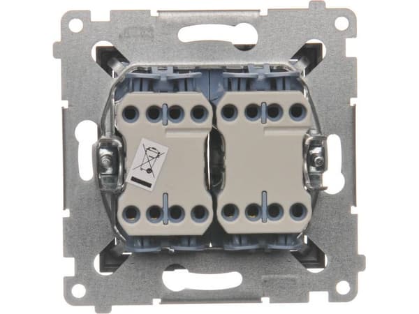 Kontakt-Simon DZW2.01/48, Plast, Antracit, IP20, 250 V, 10 A, 75 mm
