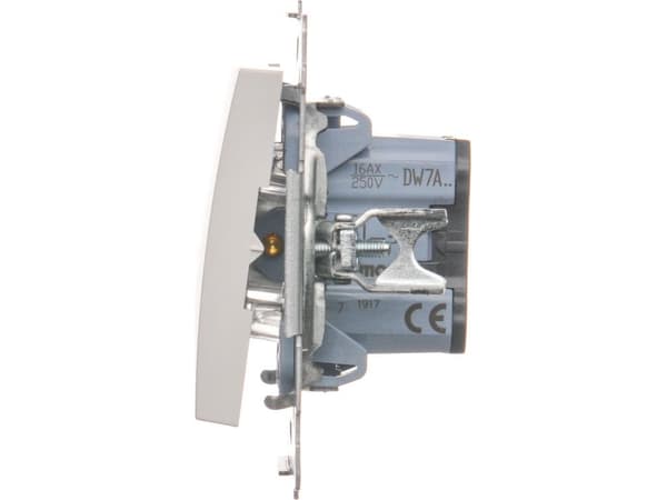 Kontakt-Simon DW7A.01/11, Plast, Vit, IP20, IP44, 250 V, 16 A, 75 mm