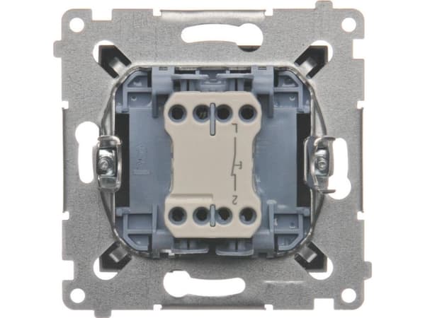 Kontakt-Simon DPR1.01/48, Trykknapkontakt, Plast, Antrasiitti, IP20, IP44, 250 V, 10 A
