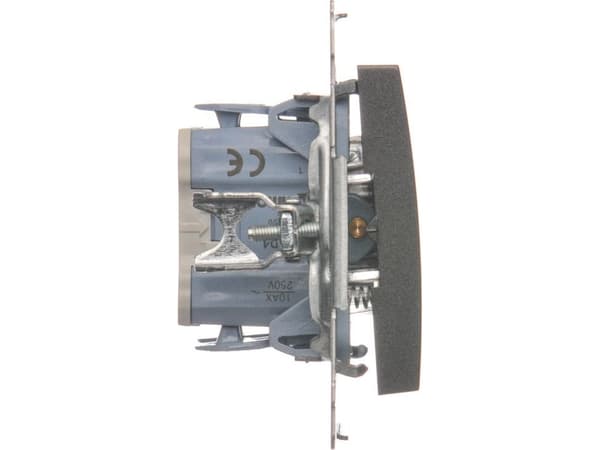 Kontakt-Simon DPR1.01/48, Trykknapkontakt, Plast, Antrasiitti, IP20, IP44, 250 V, 10 A