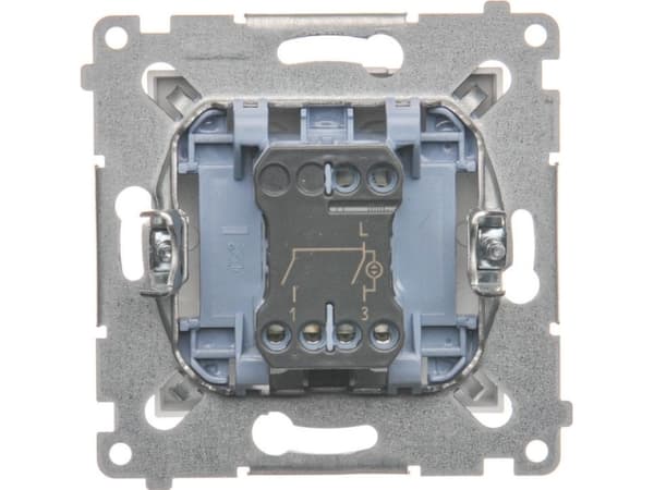 Kontakt-Simon DW5ABL.01/43, Muovi, Hopea, IP20, IP44, 250 V, 16 A, 75 mm