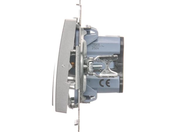 Kontakt-Simon DW5ABL.01/43, Muovi, Hopea, IP20, IP44, 250 V, 16 A, 75 mm
